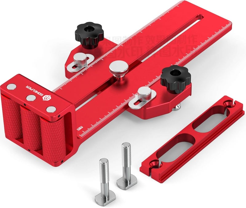 Gohelper Thin Rip Jig Safety One Way Roller Bearing 3 Pulleys Table Saw Jig Guide for Repetitive Narrow Strip Cuts, Fits 3/8" x 3/4" T Slot & U Slot, 1/4" x 3/8" T-Slot, For Table Saw, Band Saw & Router Table - Image 1
